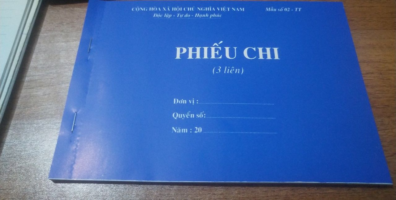 Phiếu thu/Phiếu chi A5 loại 3 liên 60 tờ(mua 10 quyển tặng 1 quyển)