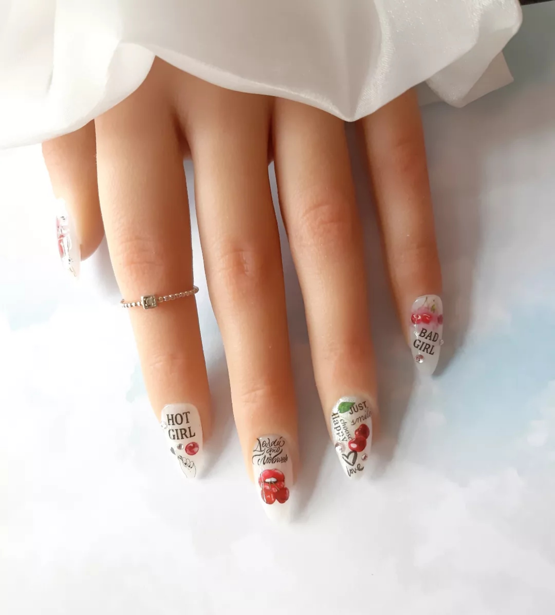 NAILBOX Móng úp thiết kế sticker đính đá