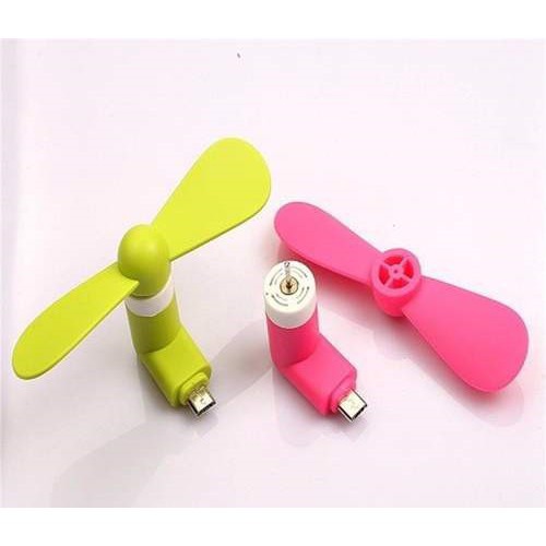 Quạt mini usb 2 cánh cắm chân điện thoại lightning micro usb micro Type C - Quạt mini usb 2 cánh rời cắm chân điện thoại - Quạt usb 2 cánh rời - Quạt điện thoại - Quạt máy tính - Quạt sạc quạt 2 cánh...- thegi