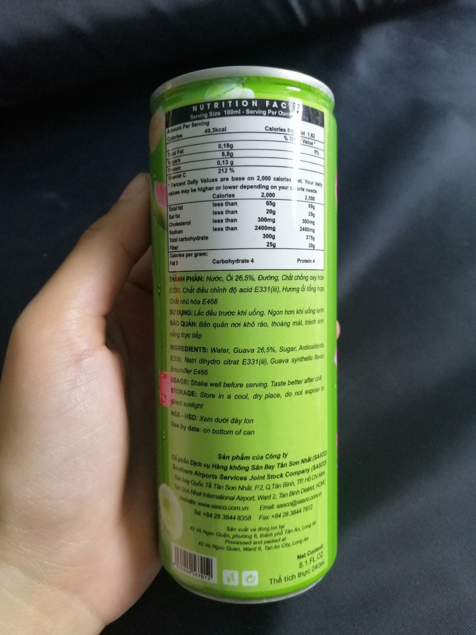[HCM]Nước Ép Ổi Đỏ Ezos Thùng 30 Lon x 240ml