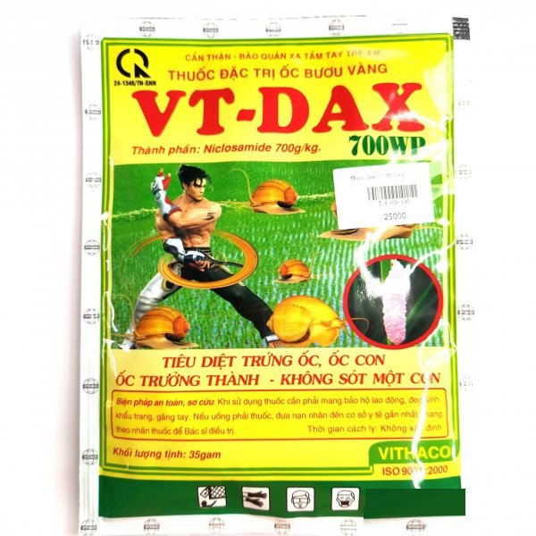 Thuốc diệt ốc bươu vàng dạng phun xịt VT-Dax 700wp gói 35g
