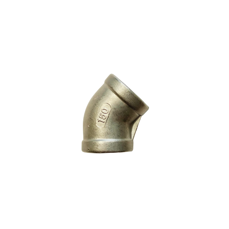 Co lơi inox 304 phi 27, co (cút) ren trong 45⁰