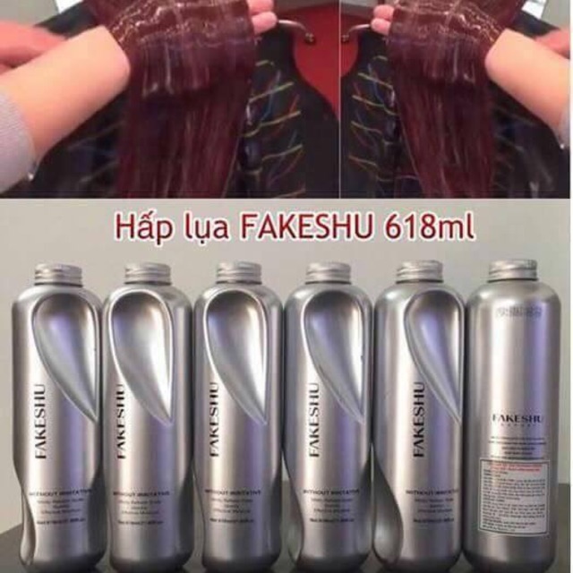 [HCM]Dầu hấp lụa tơ tằm siêu mềm mượt Fakeshu 618ml  dầu hấp lụa tơ tằm Ủ lua bạc