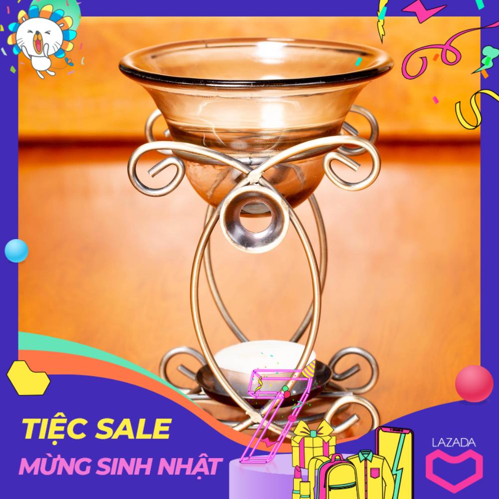 Bộ Đèn xông tinh dầu SẮT CỔ ĐIỂN DXN7