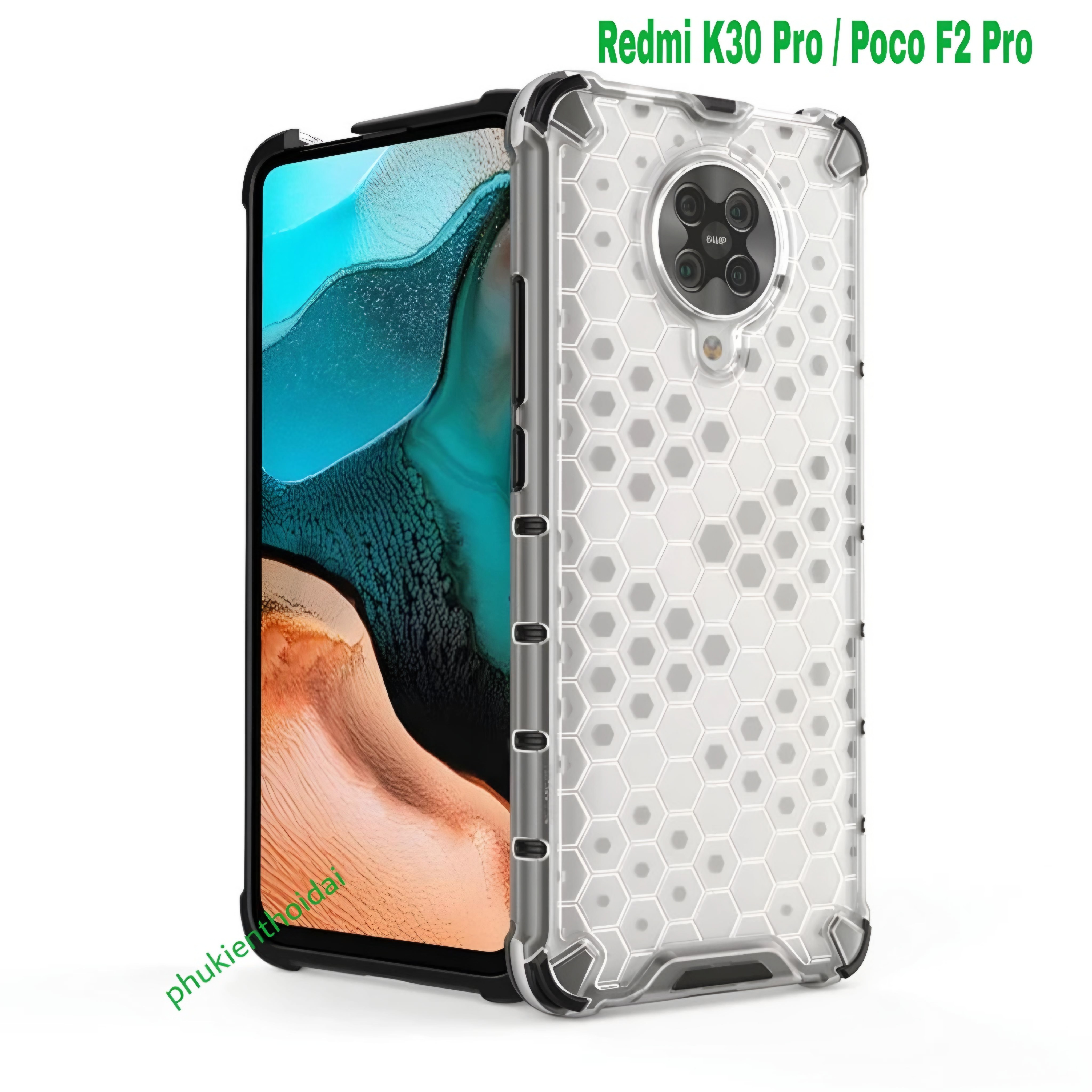Ốp lưng Redmi K30 Pro / Poco F2 Pro / K40 / K40 Pro / K50 / K50 Pro / K60 / K60 Pro chống sốc vân tổ Ong kiểu dáng UAG cao cấp