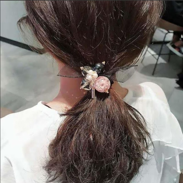cột tóc đính đá