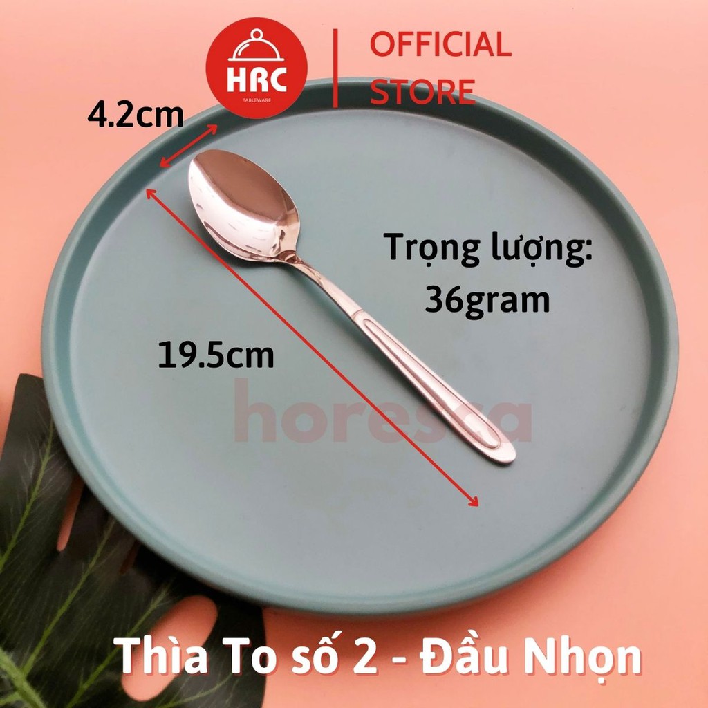 Bộ thìa dĩa inox, muỗng nĩa inox giá rẻ, đủ size tem xanh