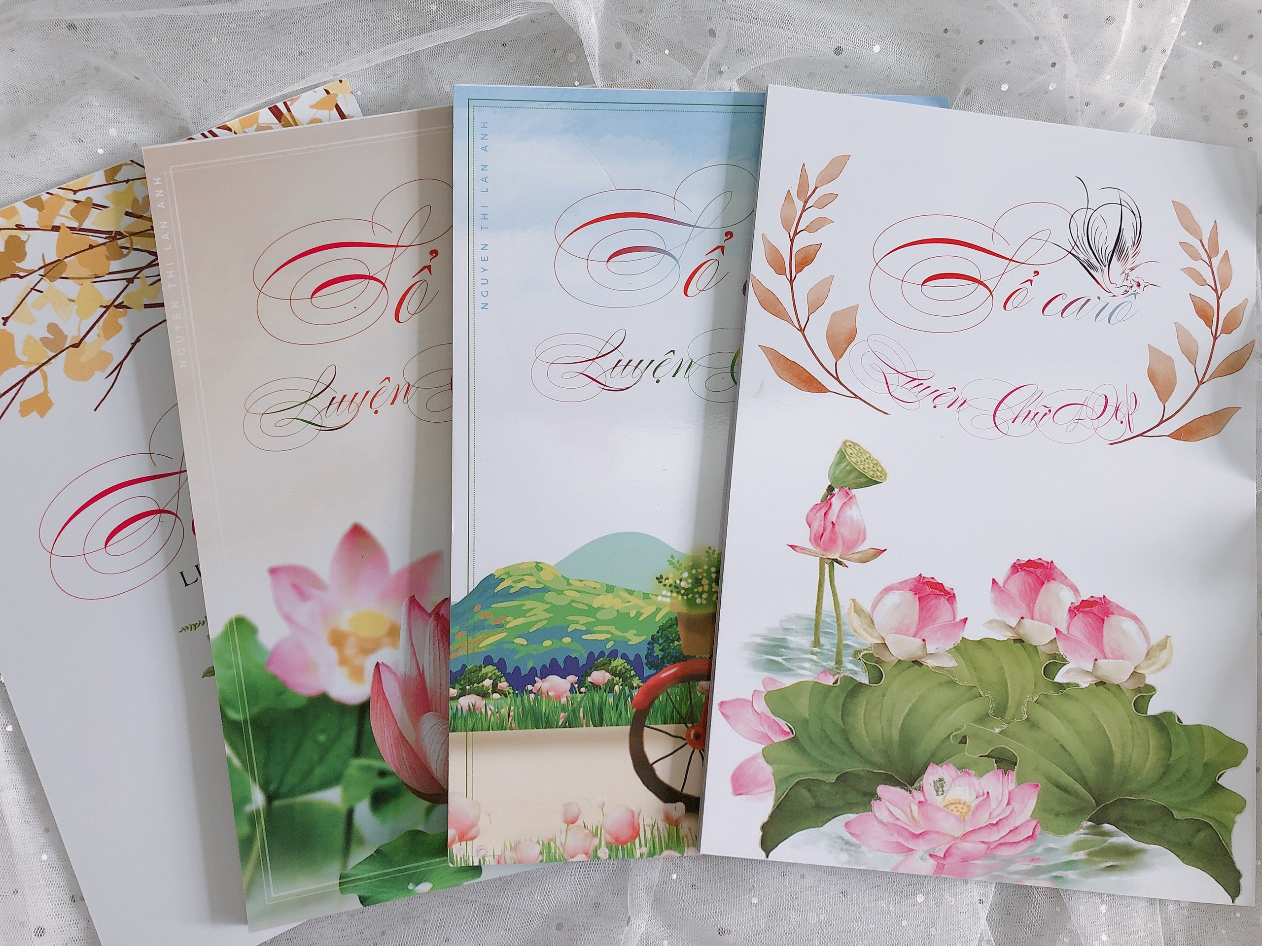 [HCM]Sổ caro hoa luyện chữ đẹp