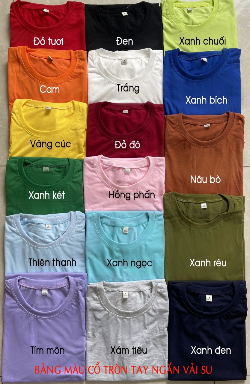 Áo thun cotton nam nữ , áo thun trơn cotton co dãn thoáng mát