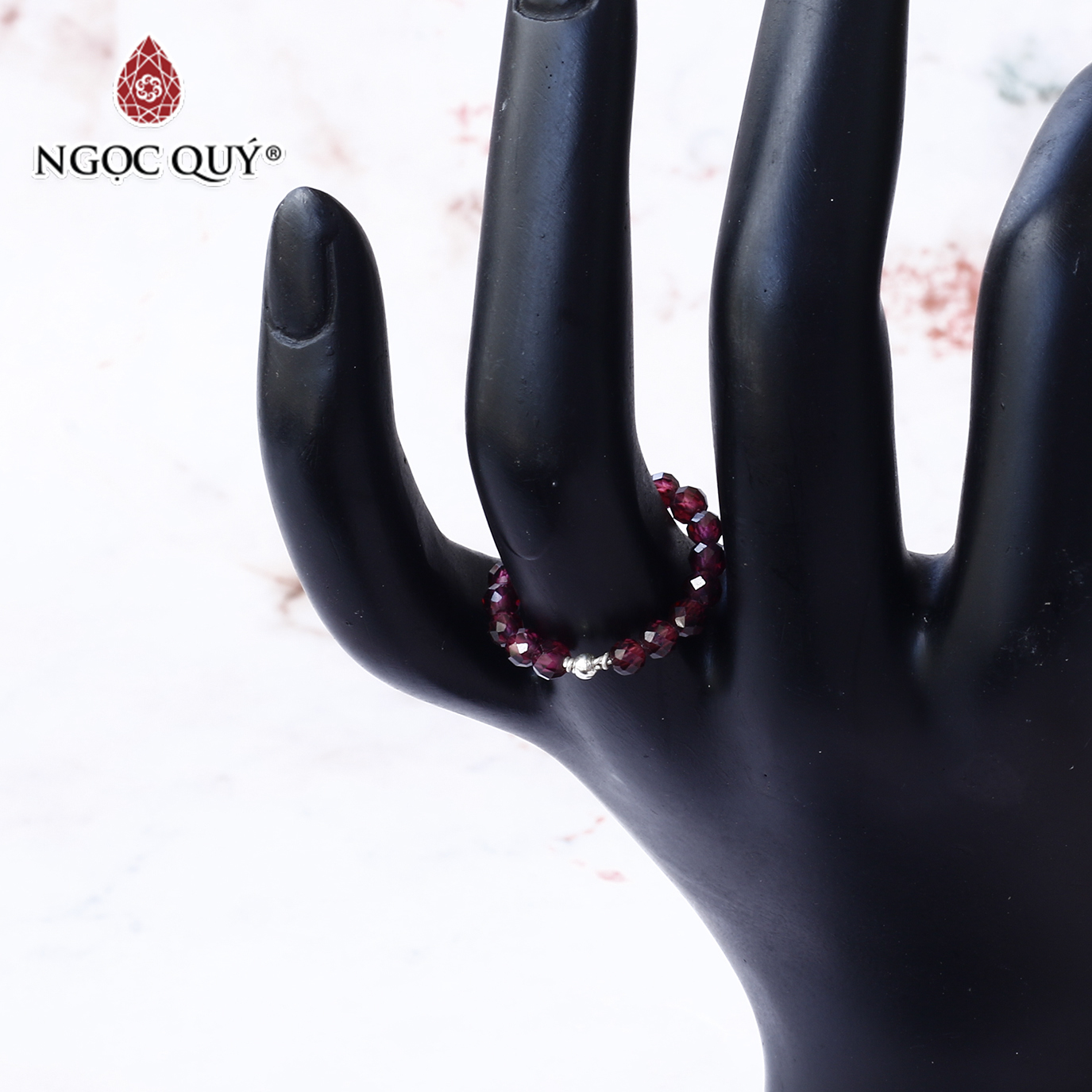 [HCM]Nhẫn đá garnet mệnh hỏa thổ - Ngọc Quý Gemstones