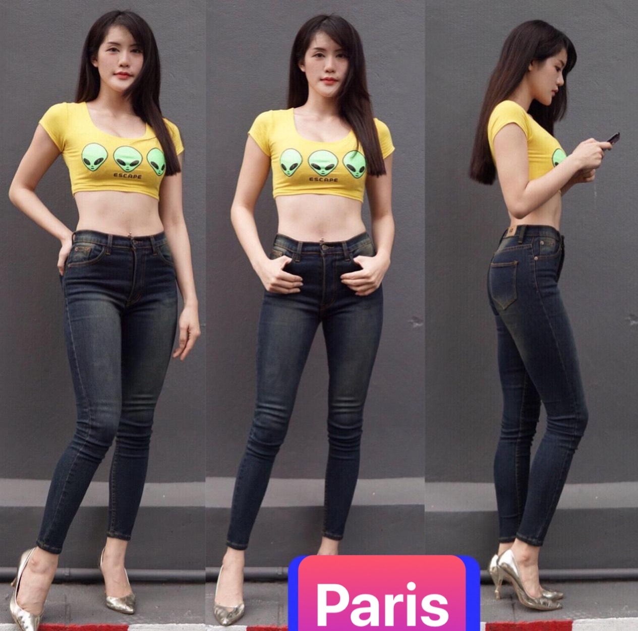 QUẦN JEAN NỮ CHẤT BÒ XANH RÊU HOT TREND LƯNG CAO NÂNG MÔNG DÁNG NGÀ DB-225 CAO CẤP - PARIS FASHION