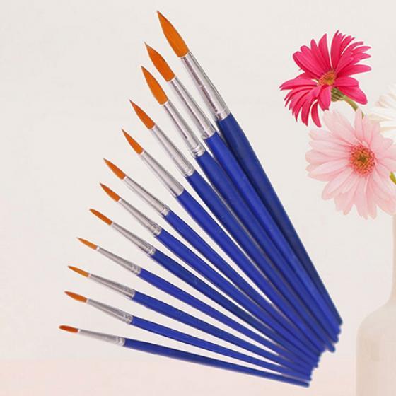 Bộ cọ vẽ/chổi vẽ/bút lông 12/6 cây