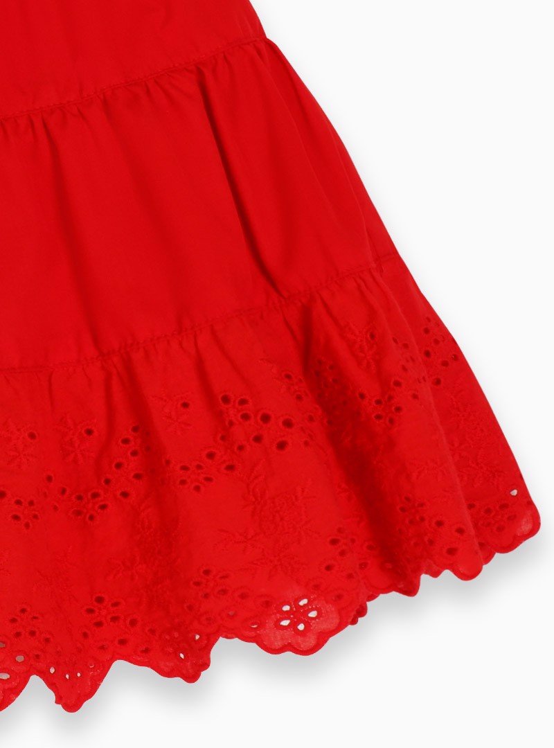 Chân váy bé gái Eyelets A-skirt