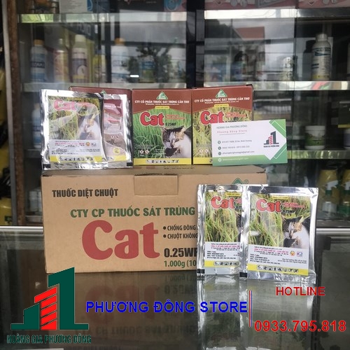 Thuốc diệt chuột dạng bột Cat 0.25WP - gói 10g