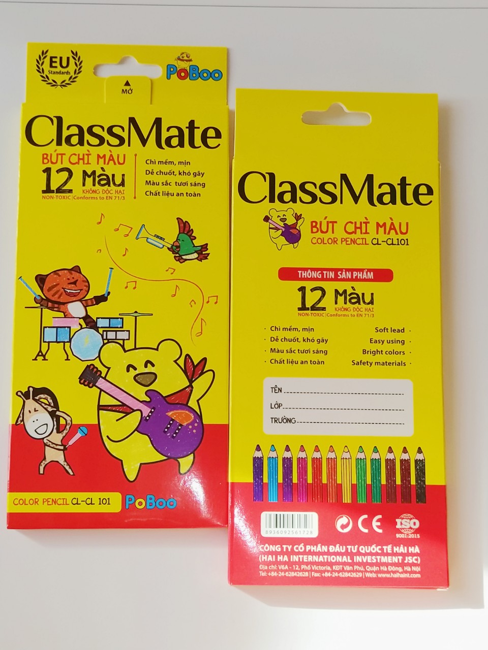 Chì 12 màu ClassMate chất lượng cao - PoBoo