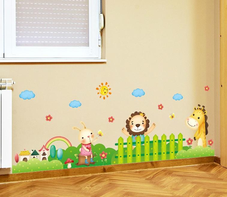 Decal dán tường chân tường thỏ -A9-vivadecal