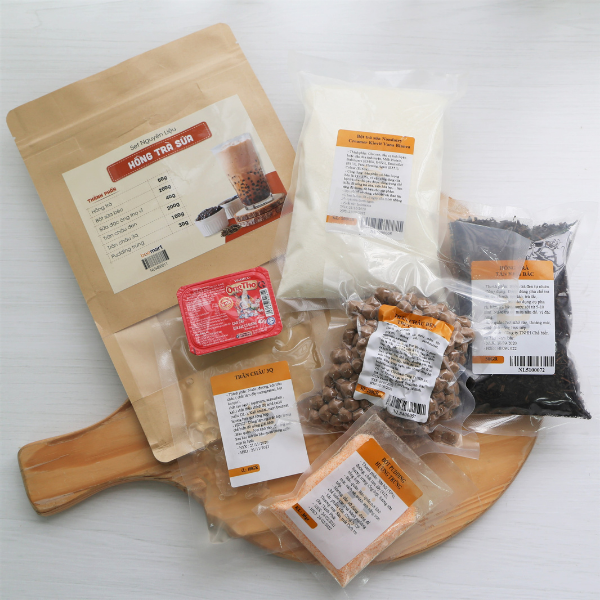 Set nguyên liệu Trà Sữa Trân Châu ( Set nấu được 5 lít )