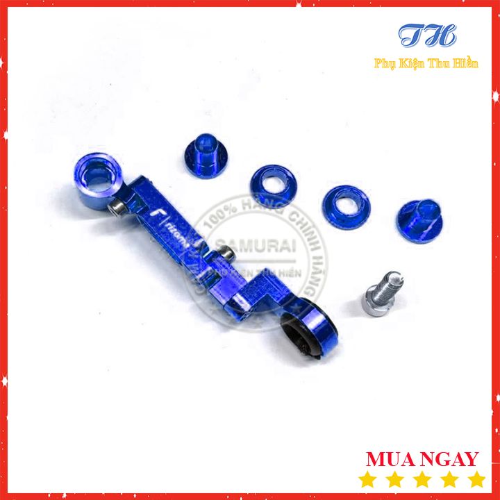 Pass bình dầu rizoma nhôm cnc - màu xanh