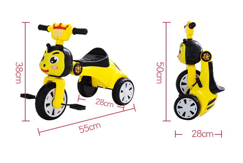 Xe đạp 3 bánh trẻ em 066 (Có nhạc)