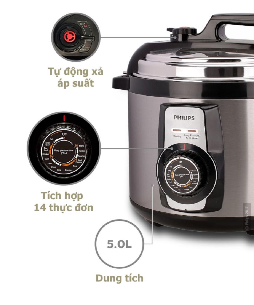 Nồi Áp Suất Điện Philips HD2103 (5L)