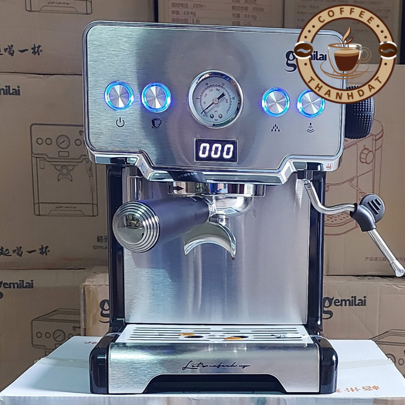 Máy pha cafe tự động gemilai, máy pha cà phê gemilai CRM 3605