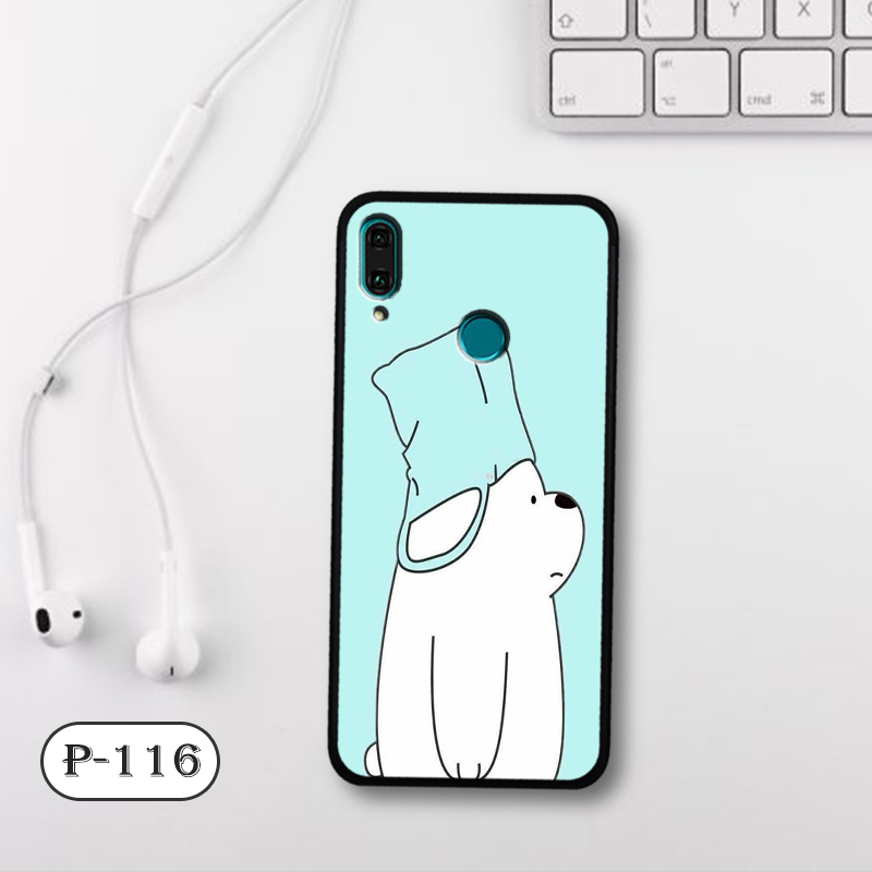 Ốp nhám hoạt hình Huawei Nova 3e