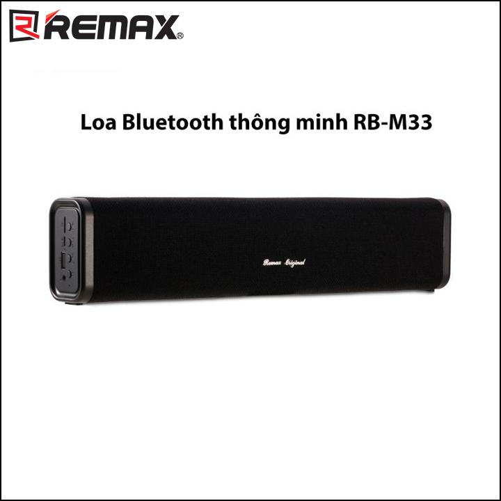 [HCM]Loa Bluetooth Soundbar Mini REMAX RB-M33 Fabric Series - Phân Phối bởi Android World
