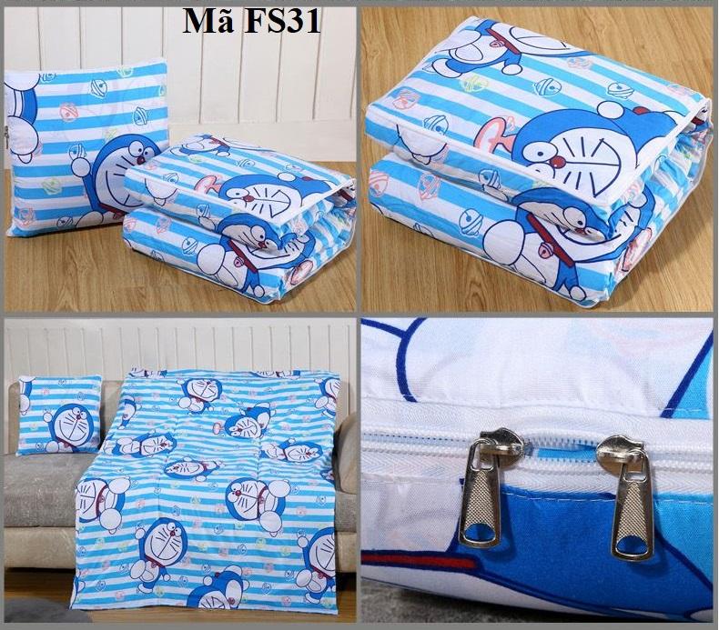 Bộ chăn gối 2 trong 1 hình Doraemon FS31