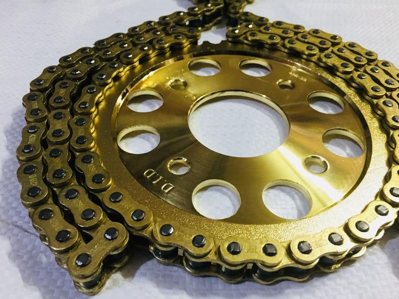Sên nhông dĩa vàng xe Raider 150 Fi