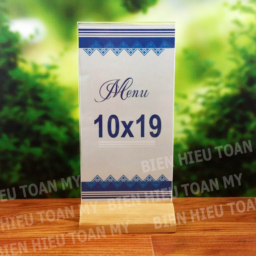 Standee để bàn Đế Gỗ