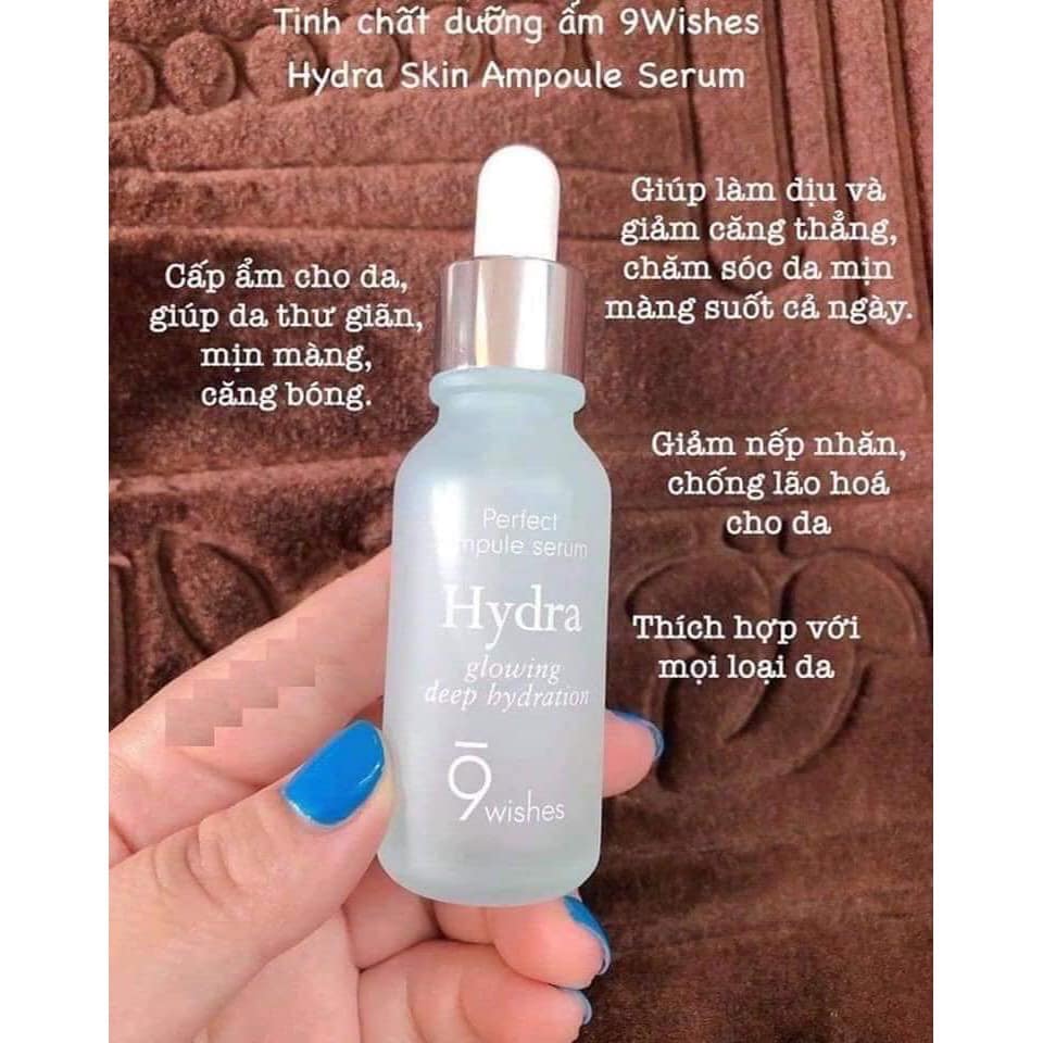 TINH CHẤT DƯỠNG ẨM - LÀM SÁNG DA 9WISHES HYDRA