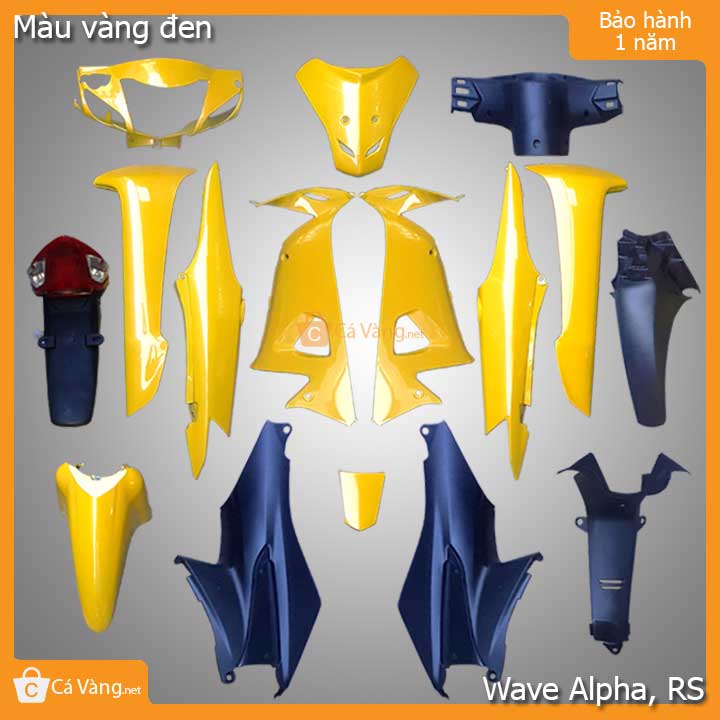 [HCM]Tem lửa xe Wave Anpha LOẠI ZIN TEM XỊN - màu VÀNG