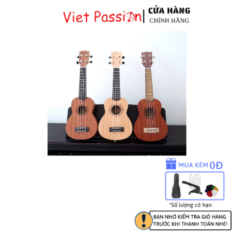 Đàn ukulele soprano size 21 inch gỗ giá rẻ chất lượng tốt Viet Passion
