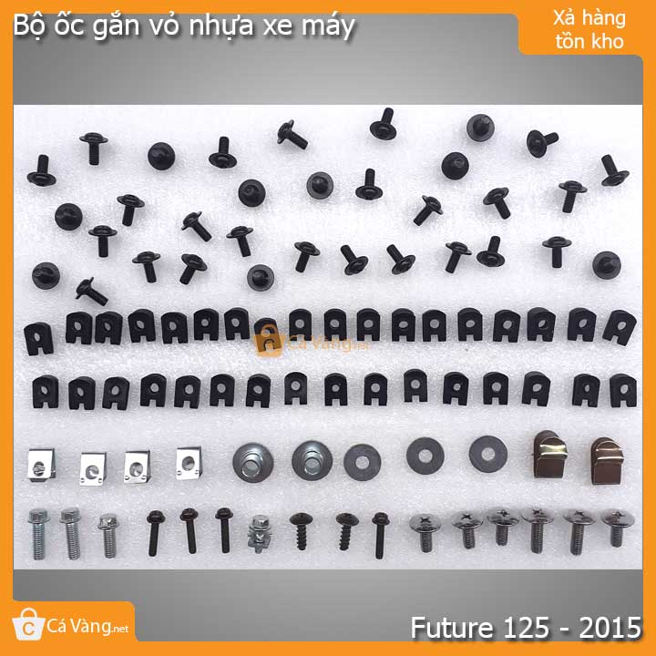 Bộ ốc gắn vỏ nhựa xe máy Future 125 - Ốc loại tốt