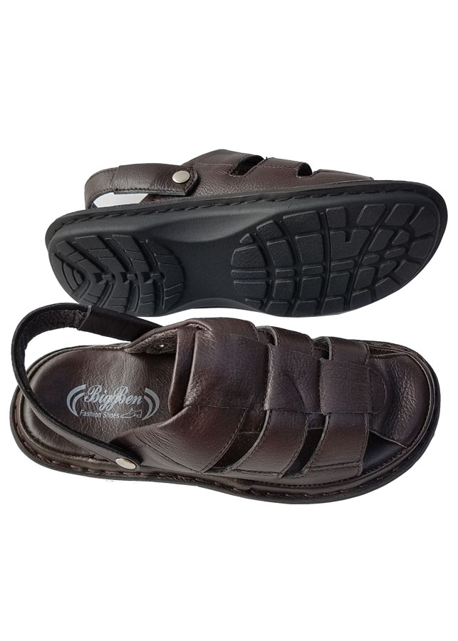 Sandal Nam Bít Đầu BIGGBEN Da Bò Thật SDB75