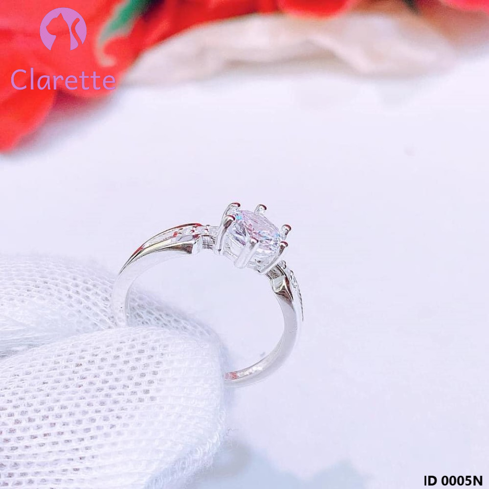 Nhẫn bạc đính đá Clarette 0005N
