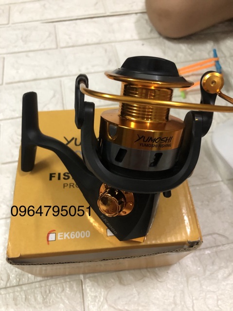 Máy câu cá yumoshi EK 3000-4000-5000-6000-7000  (cam kết đổi trả trong 2 tuần đầu)