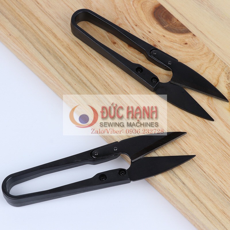 Kéo bấm chỉ màu đen - con ó