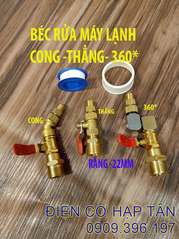 Béc rửa máy lạnh - cong - thẳng - 360, rửa máy giặt, tưỡi cây