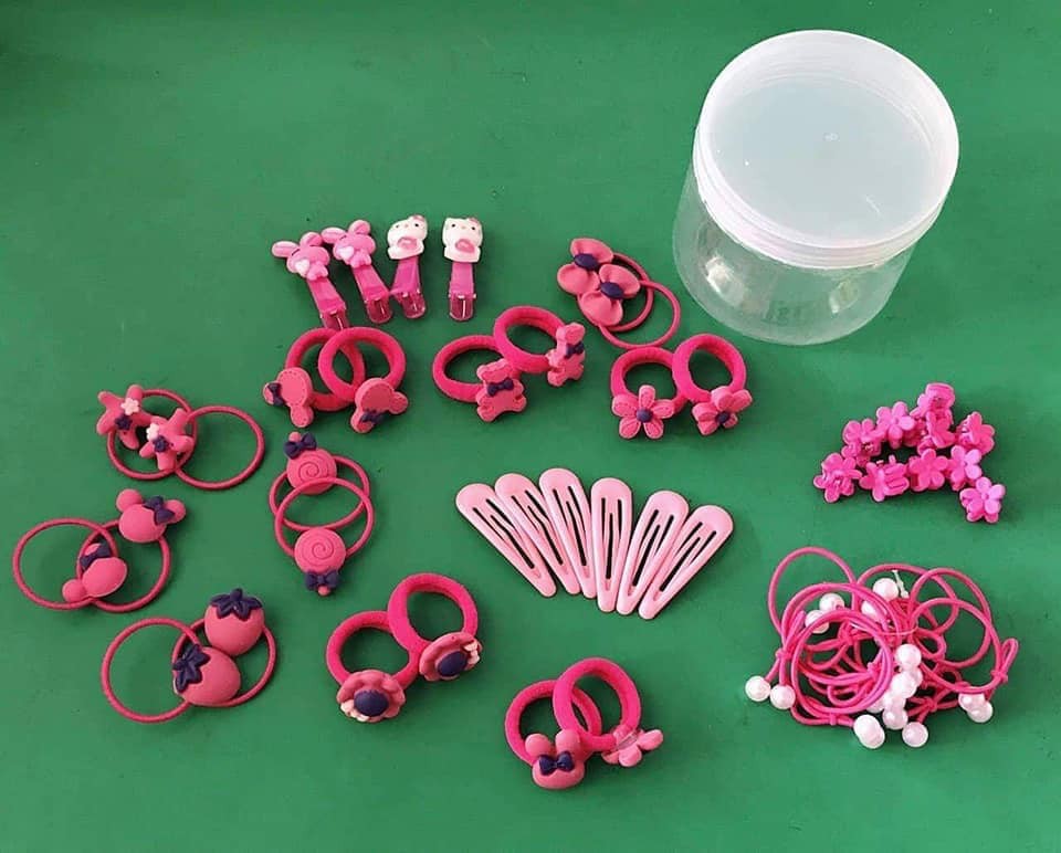 Hộp 50 phụ kiện tóc cho bé gái