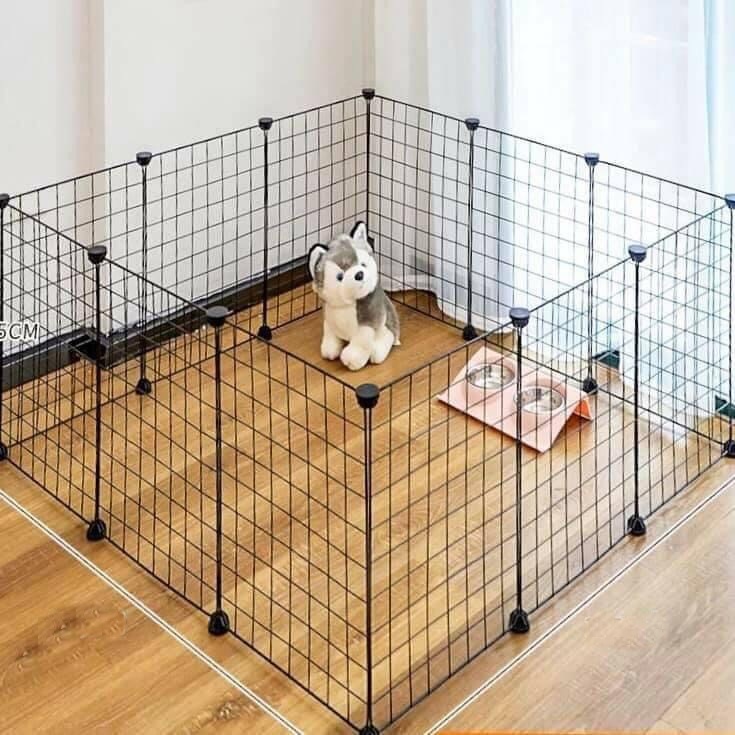 Combo Chuồng Quây Thú Cưng lưới sắt lắp ghép đa năng