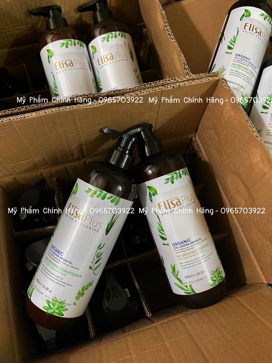 Gội Xả Chăm Sóc Tóc Cao Cấp Toàn Diện Elisa Plus 900ml