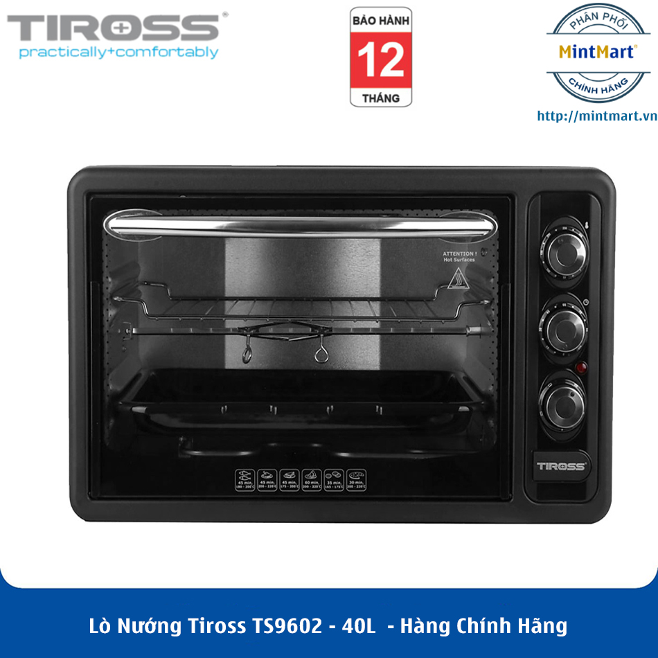 Lò nướng tiross ts9602 - 40l - hàng chính hãng