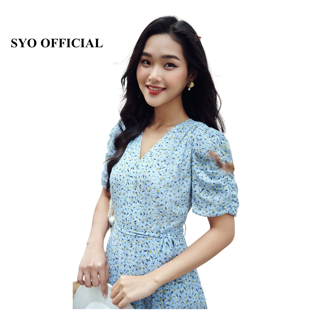 Đầm Xòe 2 Tầng Cổ Chéo D4007-21