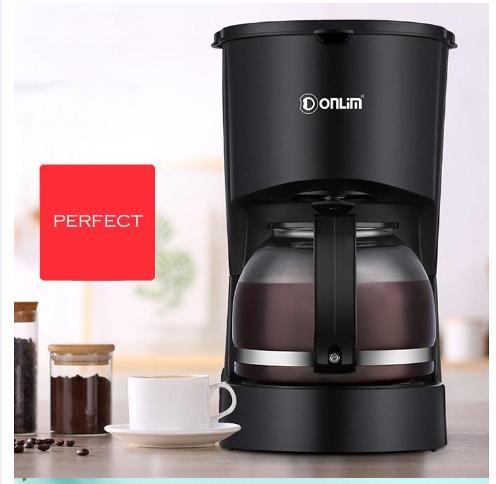 Máy pha cafe trà tự động Donlim DL-KF200 thông minh chuyên nghiệp dung tích 600ml bền đẹp