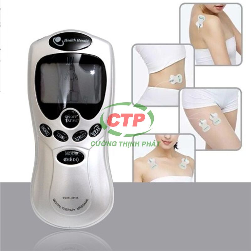 Máy massage xung điện vật lý trị liệu 4 miếng dán