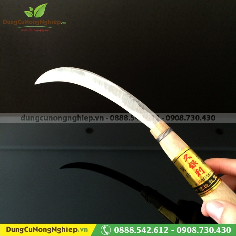 Dao cắt trái cán gỗ 25cm