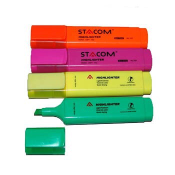 4 Cây Bút Highlight Stacom ?Loại to (4 màu)