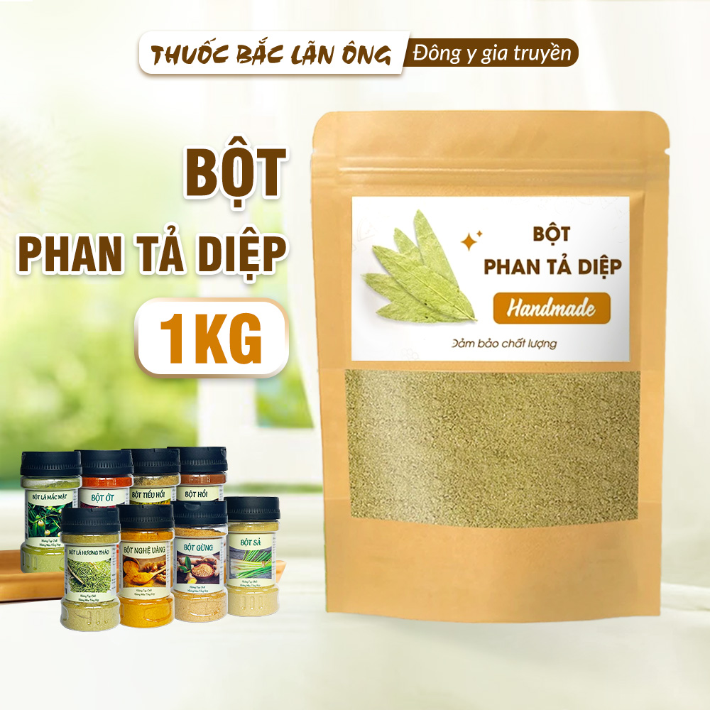 Bột lá phan tả diệp nguyên chất 1kg (Hỗ trợ nhuận tràng, táo bón, giảm cân)