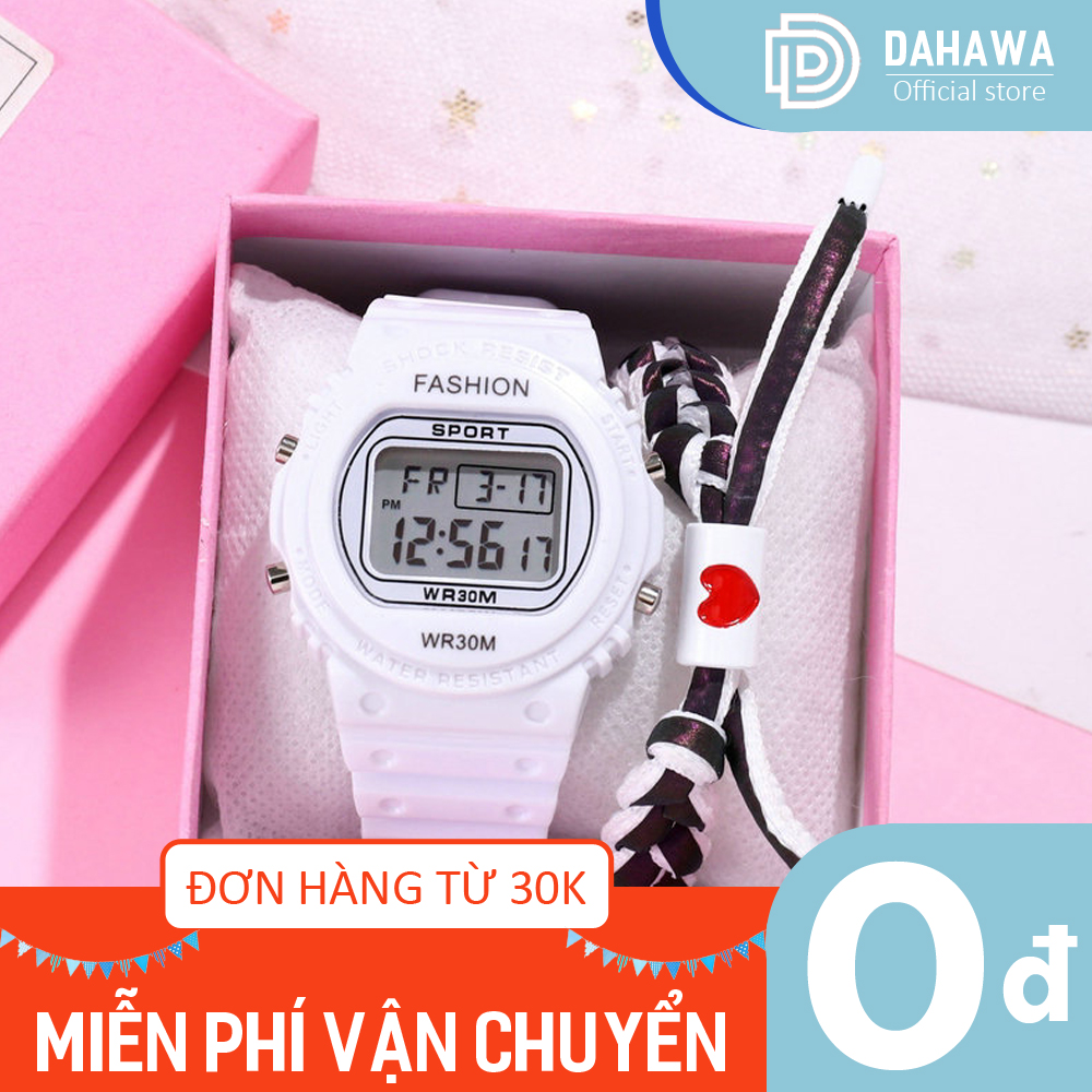 Đồng hồ điện tử thể thao unisex Sport S157, mặt tròn kiểu mới cực đẹp, dây cao su cực bền, chống nước sinh hoạt